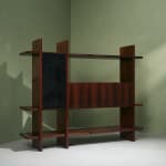 A.B. Svenska Möbelfabrikerna Bodafors, Cabinet with Decorative Carvings in Stained Birch , 1920/30s