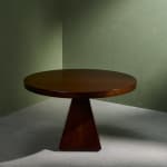 Circular Art Deco Serving Trolley in Walnut, Europe, 1930s