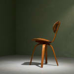 Gastone Rinaldi, Swivel Desk Chair in Cognac Coloured Upholstery, for RIMA, Italy, 1950's
