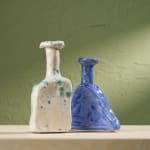 Eunsol Kim, 'Window' Series, Set of Three Glazed Ceramic Sculptures in Black and Blue, The Netherlands, 2025