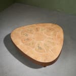Circular Art Deco Serving Trolley in Walnut, Europe, 1930s