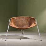 Circular Art Deco Serving Trolley in Walnut, Europe, 1930s