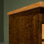 Circular Art Deco Serving Trolley in Walnut, Europe, 1930s