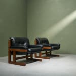 Gastone Rinaldi, Swivel Desk Chair in Cognac Coloured Upholstery, for RIMA, Italy, 1950's