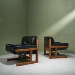 Gastone Rinaldi, Swivel Desk Chair in Cognac Coloured Upholstery, for RIMA, Italy, 1950's