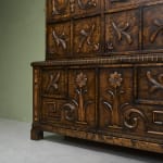 Circular Art Deco Serving Trolley in Walnut, Europe, 1930s