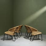 Circular Art Deco Serving Trolley in Walnut, Europe, 1930s