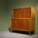 A.B. Svenska Möbelfabrikerna Bodafors, Cabinet with Decorative Carvings in Stained Birch , 1920/30s