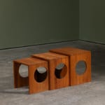 A.B. Svenska Möbelfabrikerna Bodafors, Circular Side Table in Natural and Stained Birch, 1930