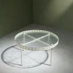 Circular Art Deco Serving Trolley in Walnut, Europe, 1930s