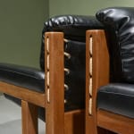 Gastone Rinaldi, Swivel Desk Chair in Cognac Coloured Upholstery, for RIMA, Italy, 1950's
