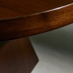 Circular Art Deco Serving Trolley in Walnut, Europe, 1930s