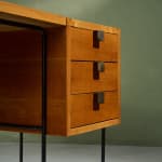 Circular Art Deco Serving Trolley in Walnut, Europe, 1930s