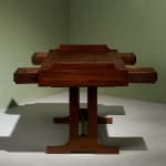 Circular Art Deco Serving Trolley in Walnut, Europe, 1930s