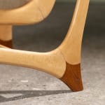 Oversized Lounge Chairs in Chromed Steel, Reupholstered in Black Corduroy Fabric, Italy, 1970s