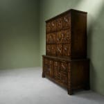 Circular Art Deco Serving Trolley in Walnut, Europe, 1930s