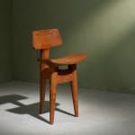 Gastone Rinaldi, Swivel Desk Chair in Cognac Coloured Upholstery, for RIMA, Italy, 1950's