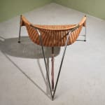 Circular Art Deco Serving Trolley in Walnut, Europe, 1930s