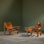 Oversized Lounge Chairs in Chromed Steel, Reupholstered in Black Corduroy Fabric, Italy, 1970s