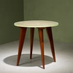 Circular Art Deco Serving Trolley in Walnut, Europe, 1930s