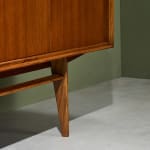 Circular Art Deco Serving Trolley in Walnut, Europe, 1930s
