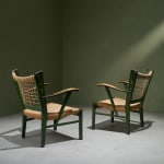 Gastone Rinaldi, Swivel Desk Chair in Cognac Coloured Upholstery, for RIMA, Italy, 1950's