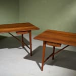 Circular Art Deco Serving Trolley in Walnut, Europe, 1930s