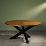 A.B. Svenska Möbelfabrikerna Bodafors, Circular Side Table in Natural and Stained Birch, 1930