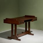 Circular Art Deco Serving Trolley in Walnut, Europe, 1930s