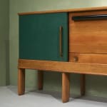 Circular Art Deco Serving Trolley in Walnut, Europe, 1930s