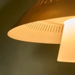 Sculptural Totem Table Lamp in Dark Textured Glass and Lacquered Wood, 1970's