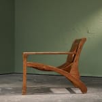 Oversized Lounge Chairs in Chromed Steel, Reupholstered in Black Corduroy Fabric, Italy, 1970s