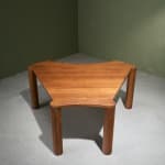 Circular Art Deco Serving Trolley in Walnut, Europe, 1930s