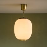 Sculptural Totem Table Lamp in Dark Textured Glass and Lacquered Wood, 1970's