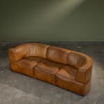 Square Coffee Table in Walnut with Staggered Legs, Italy, 1960s