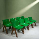 Gastone Rinaldi, Swivel Desk Chair in Cognac Coloured Upholstery, for RIMA, Italy, 1950's