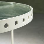 Circular Art Deco Serving Trolley in Walnut, Europe, 1930s