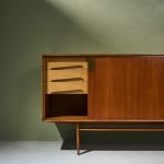 Circular Art Deco Serving Trolley in Walnut, Europe, 1930s