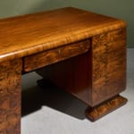 Circular Art Deco Serving Trolley in Walnut, Europe, 1930s