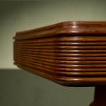 Circular Art Deco Serving Trolley in Walnut, Europe, 1930s