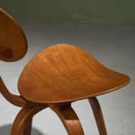 Gastone Rinaldi, Swivel Desk Chair in Cognac Coloured Upholstery, for RIMA, Italy, 1950's