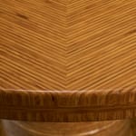 Circular Art Deco Serving Trolley in Walnut, Europe, 1930s