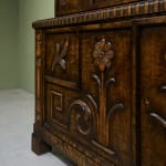 Circular Art Deco Serving Trolley in Walnut, Europe, 1930s