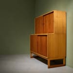 A.B. Svenska Möbelfabrikerna Bodafors, Cabinet with Decorative Carvings in Stained Birch , 1920/30s