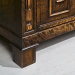 Circular Art Deco Serving Trolley in Walnut, Europe, 1930s