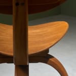 Gastone Rinaldi, Swivel Desk Chair in Cognac Coloured Upholstery, for RIMA, Italy, 1950's