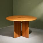 Circular Art Deco Serving Trolley in Walnut, Europe, 1930s