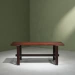 Circular Art Deco Serving Trolley in Walnut, Europe, 1930s