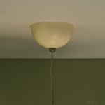 Sculptural Totem Table Lamp in Dark Textured Glass and Lacquered Wood, 1970's