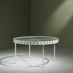 Circular Art Deco Serving Trolley in Walnut, Europe, 1930s